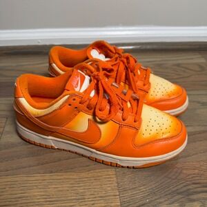 Nike Dunk Low Womens 8.5 Magma Orange DX2953-800 Gradient Pearl White Sneakers